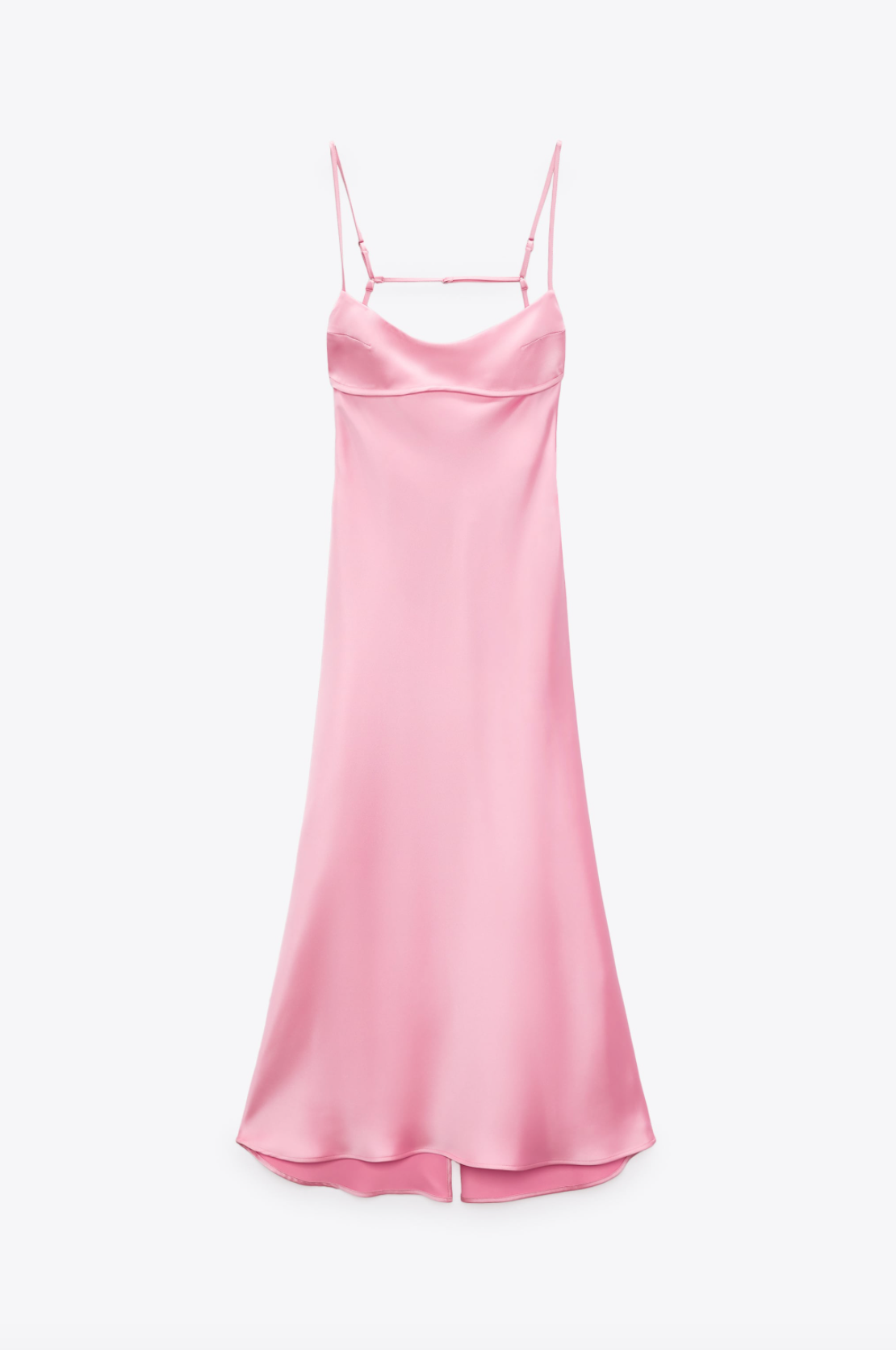 A $60 Pink Zara Satin Slip Dress Is ...